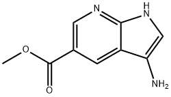 3-AMino-7-azaindole-5-carboxylic acid Methyl ester Structure
