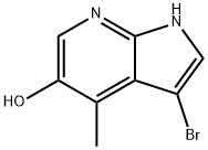 3-BroMo-5-hydroxy-4-Methyl-7-azaindole Structure