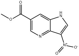 3-Nitro-4-azaindole-6-carboxylic acid Methyl ester Structure