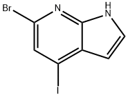 6-BroMo-4-iodo-7-azaindole Structure