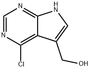 (4-CHLORO-7H-PYRROLO[2,3-D]PYRIMIDIN-5-YL)METHANOL Structure