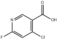 4-chloro-6-fluoronicotinic acid Structure