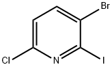 3-BroMo-6-chloro-2-iodo-pyridine Structure