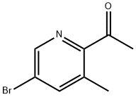 1-(5-BroMo-3-Methylpyridin-2-yl)ethanone Structure