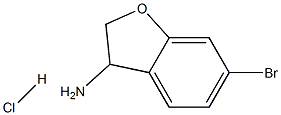 6-BroMo-2,3-dihydrobenzofuran-3-aMine hydrochloride Structure