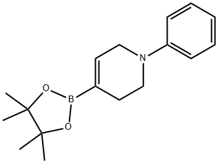 1-phenyl-4-(4,4,5,5-tetraMethyl-1,3,2-dioxaborolan-2-yl)-1,2,3,6-tetrahydropyridine Structure