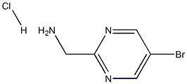 (5-BroMopyriMidin-2-yl)MethanaMine hydrochloride Structure