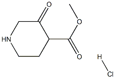 Methyl 3-oxopiperidine-4-carboxylate hydrochloride Structure