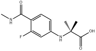 N-[3-氟-4-[(甲基氨基)羰基]苯基]-2-甲基丙氨酸