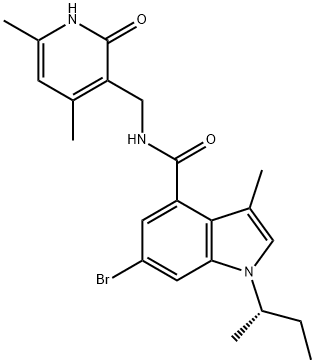 (S)-6-溴-1-(仲丁基)-N - ((4,6-二甲基-2-氧代-1,2-二氢吡啶-3-基)甲基