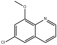 6-Chloro-8-Methoxyquinoline Structure