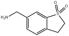 (1,1-Dioxo-2,3-dihydro-1H-benzo[b]thiophen-6-yl)MethylaMine Structure