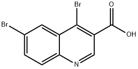 4,6-DibroMoquinoline-3-carboxylic acid Structure