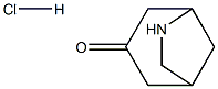 6-Azabicyclo[3.2.1]octan-3-one hydrochloride Structure