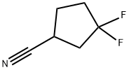 3,3-difluorocyclopentanecarbonitrile Structure