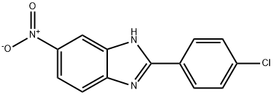 2-(4-Chlorophenyl)-5-nitrobenziMidazole, 95% Structure