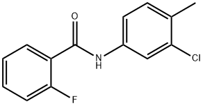 N-(3-chloro-4-methylphenyl)-2-fluorobenzamide Structure