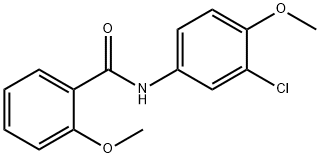 N-(3-Chloro-4-Methoxyphenyl)-2-MethoxybenzaMide, 97% Structure
