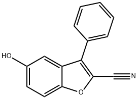 5-Hydroxy-3-phenylbenzofuran-2-carbonitrile Structure