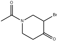1-acetyl-3-broMopiperidin-4-one hydrobroMide Structure
