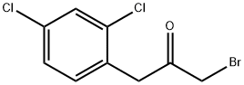 1-bromo-3-(2,4-dichlorophenyl)propan-2-one Structure