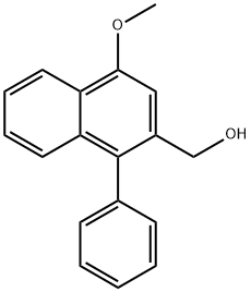 (4-Methoxy-1-phenylnaphthalen-2-yl)Methanol Structure