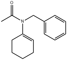 N-1-Cyclohexen-1-yl-N-(phenylmethyl)acetamide Structure