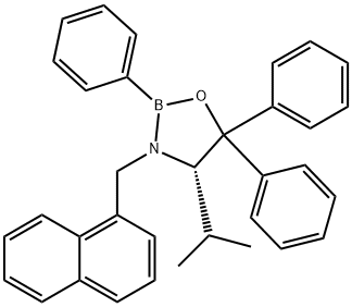 (S)-4-Isopropyl-3-(1-naphthylMethyl)-2,5,5-triphenyl-1,3,2-oxazaborolidine Structure