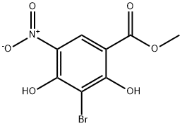 Methyl 3-broMo-2,4-dihydroxy-5-nitrobenzoate Structure