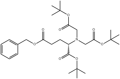 N,N-Bis[2-(1,1-diMethylethoxy)-2-oxoethyl]-L-glutaMic Acid 1-(1,1-DiMethylethyl) 5-(PhenylMethyl) Ester Structure