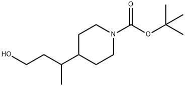 4-(3-Hydroxy-1-Methylpropyl)-1-piperidinecarboxylic Acid 1,1-DiMethylethyl Ester Structure