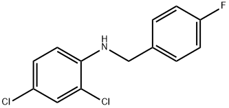 2,4-Dichloro-N-(4-fluorobenzyl)aniline, 97% Structure