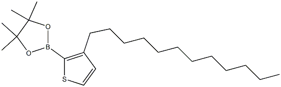 3-Dodecyl-2-(4,4,5,5-tetraMethyl-1,3,2-dioxaborolan-2-yl)thiophene Structure