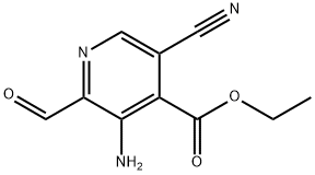 Ethyl 3-aMino-5-cyano-2-forMylisonicotinate Structure