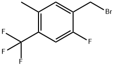2-Fluoro-5-Methyl-4-(trifluoroMethyl)benzyl broMide, 97% Structure