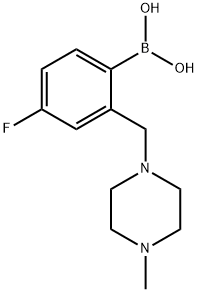4-fluoro-2-((4-Methylpiperazin-1-yl)Methyl)phenylboronic acid Structure