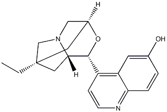 (1R,3S,5R,7R,8aS)-7-Ethylhexahydro-1-(6-hydroxy-4-quinolinyl)-3,7-Methano-1H-pyrrolo[2,1-c][1,4]oxazine Structure