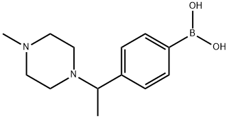 (4-(1-(4-Methylpiperazin-1-yl)ethyl)phenyl)boronic acid Structure