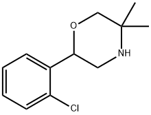 2-(2-chlorophenyl)-5,5-dimethylmorpholine Structure