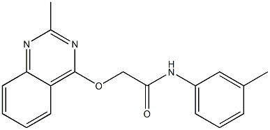 N-(3-methylphenyl)-2-(2-methylquinazolin-4-yl)oxyacetamide Structure