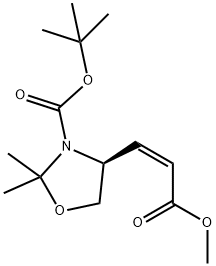 (S)-TERT-BUTYL 4-(3-METHOXY-3-OXOPROP-1-EN-1-YL)-2,2-DIMETHYLOXAZOLIDINE-3-CARBOXYLATE Structure