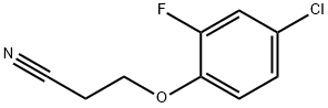 3-(4-chloro-2-fluorophenoxy)propanenitrile Structure