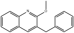 Quinoline, 2-methoxy-3-(phenylmethyl)- Structure