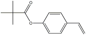 Pivalic acid 4-Vinylphenyl Ester Structure