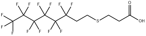 Propanoic acid, 3-[(3,3,4,4,5,5,6,6,7,7,8,8,8-tridecafluorooctyl)thio]- Structure