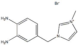1-(3,4-diaminobenzyl)-3-methyl-1H-imidazol-3-ium bromide Structure