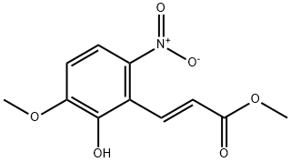 methyl (E)-3-(2-hydroxy-3-methoxy-6-nitrophenyl)acrylate Structure