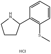 2-(2-(Methylthio)phenyl)pyrrolidine hydrochloride Structure