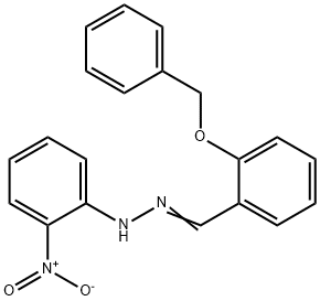 1-[2-(benzyloxy)benzylidene]-2-(2-nitrophenyl)hydrazine Structure