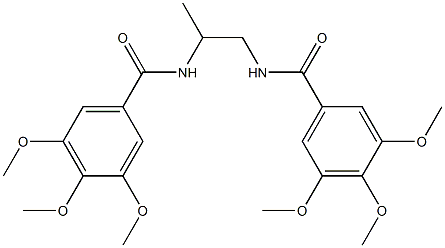 N,N'-1,2-propanediylbis(3,4,5-trimethoxybenzamide) Structure
